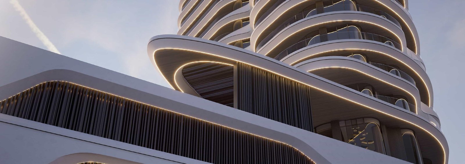 Flow25 on Al Reem Island Abu Dhabi UAE showcasing its fluid architectural design and luxury waterfront residential lifestyle.